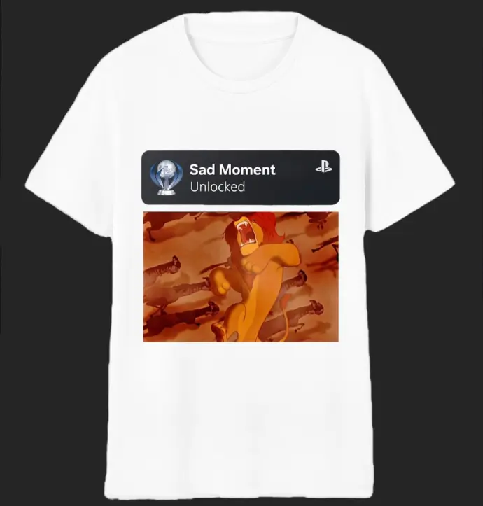 T-shirt bad moment scène roi lion