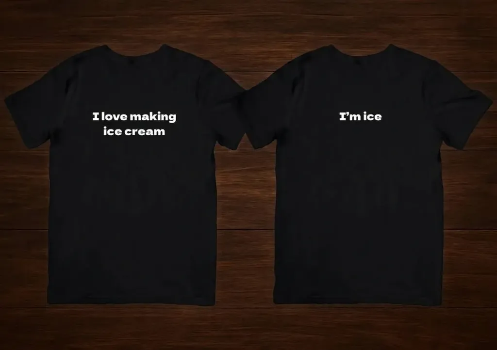 T shirt i love making ice cream & i'm ice