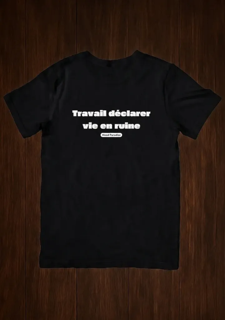 Travail déclarer vie en ruine